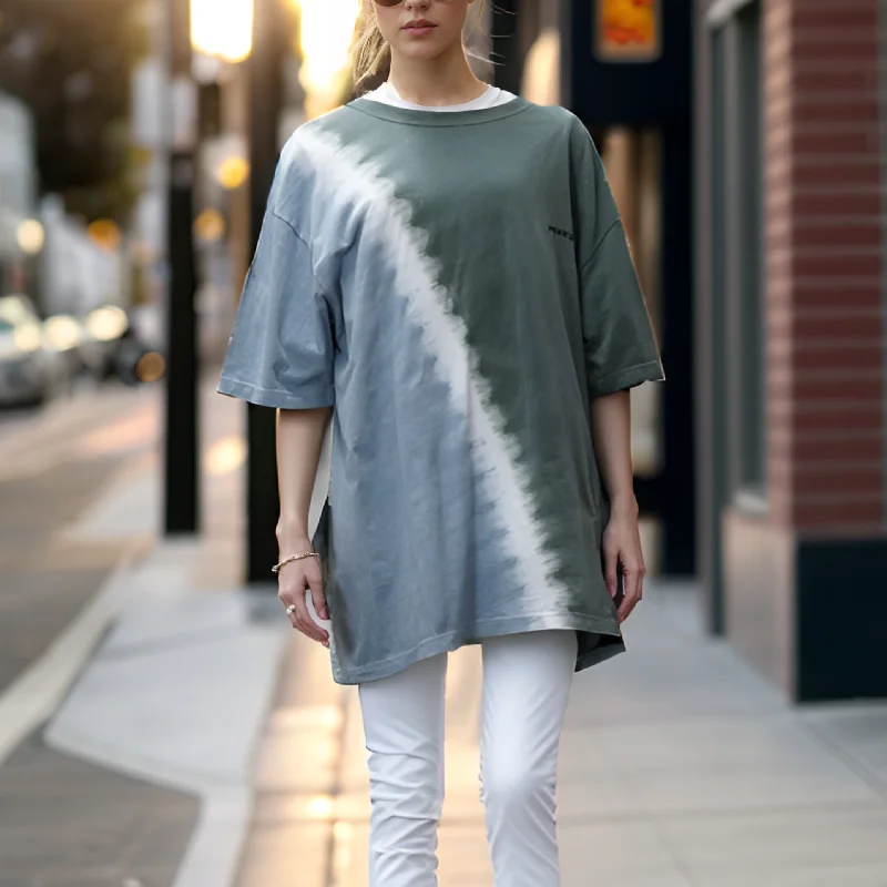Aurora dyed Tee SSL-541 Spandex Blend Rayon Blend Denim Blend