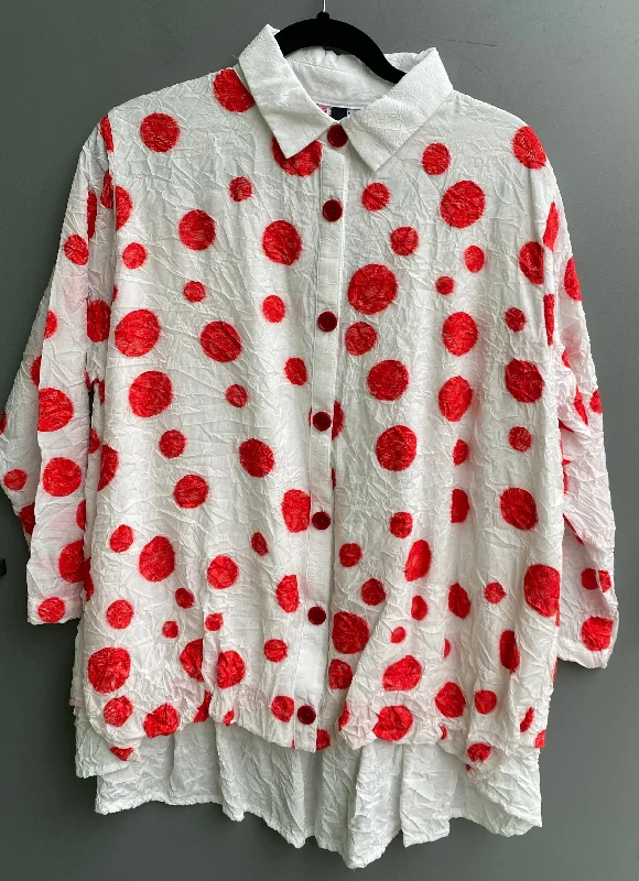 Balloon Bottom Shirt Soft Flowing Short Shirt