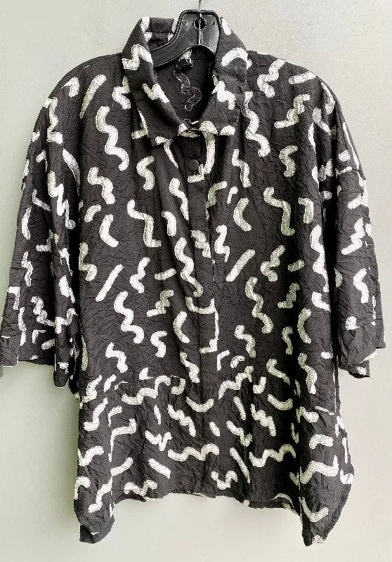 Banded Cappy Shirt Relaxed Cotton Short Blouse
