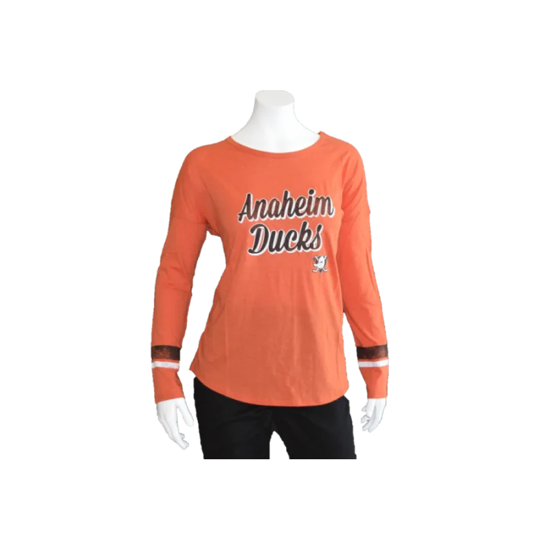Courtside Stripe L/S Tee Fleece Nylon Spandex