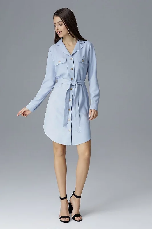 Shirt Daydres Figl Fashionable Tied Short Sleeve