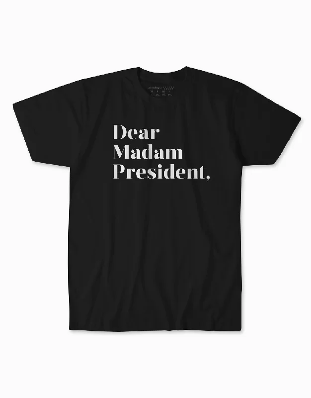Dear Madam President Tee Print Jacquard Patchwork