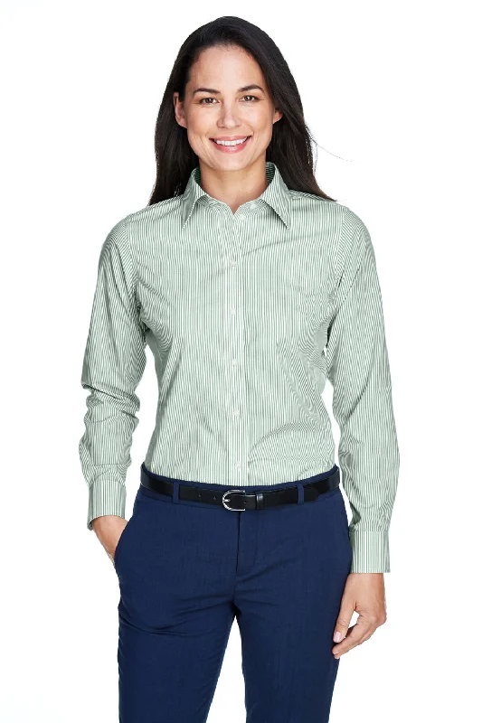Devon & Jones Womens Crown Woven Collection Wrinkle Resistant Long Sleeve Button Down Shirt - Dill Green Elegant Draped Short Sleeve Devon & Jones Womens Crown Woven Collection Wrinkle Resistant Long Sleeve Button Down Shirt - Dill Green Elegant Draped Short Sleeve
