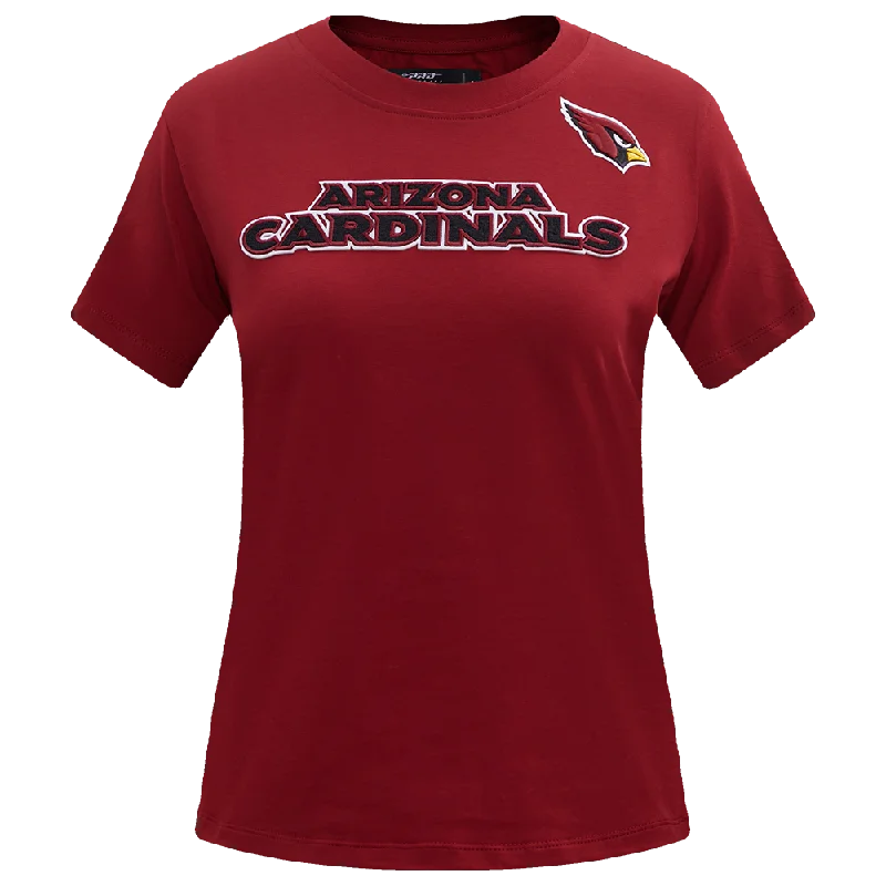 NFL ARIZONA CARDINALS CLASSIC WOMEN'S SJ SLIM FIT TEE (CARDINAL RED) Chenille Blend Fleece Blend Nylon Blend NFL ARIZONA CARDINALS CLASSIC WOMEN'S SJ SLIM FIT TEE (CARDINAL RED) Chenille Blend Fleece Blend Nylon Blend