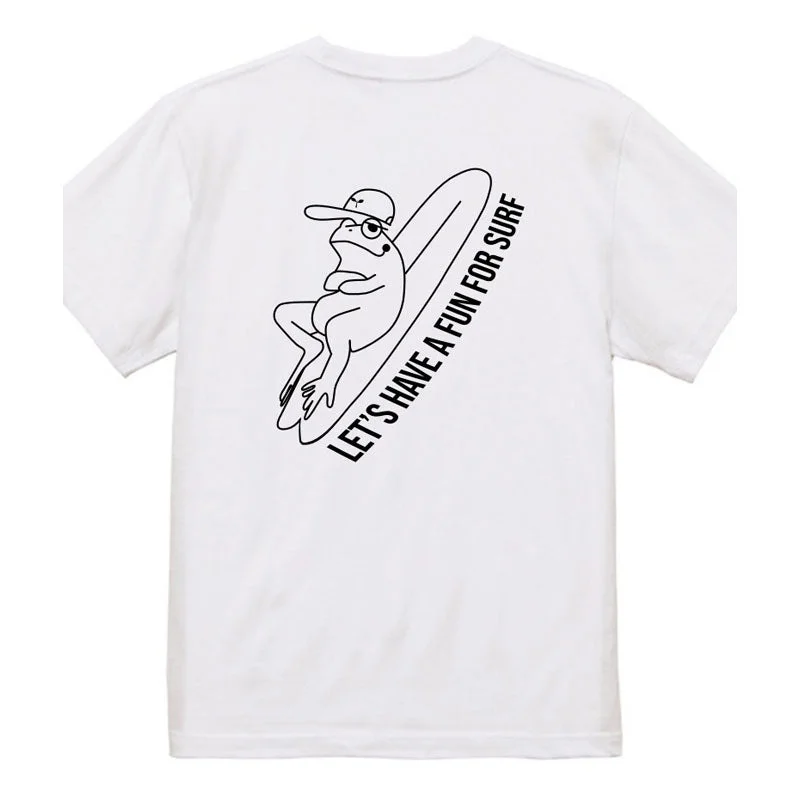 Frog Back Print Tee 5.6oz SSL-518 Front Pockets Side Pockets Patch Pockets