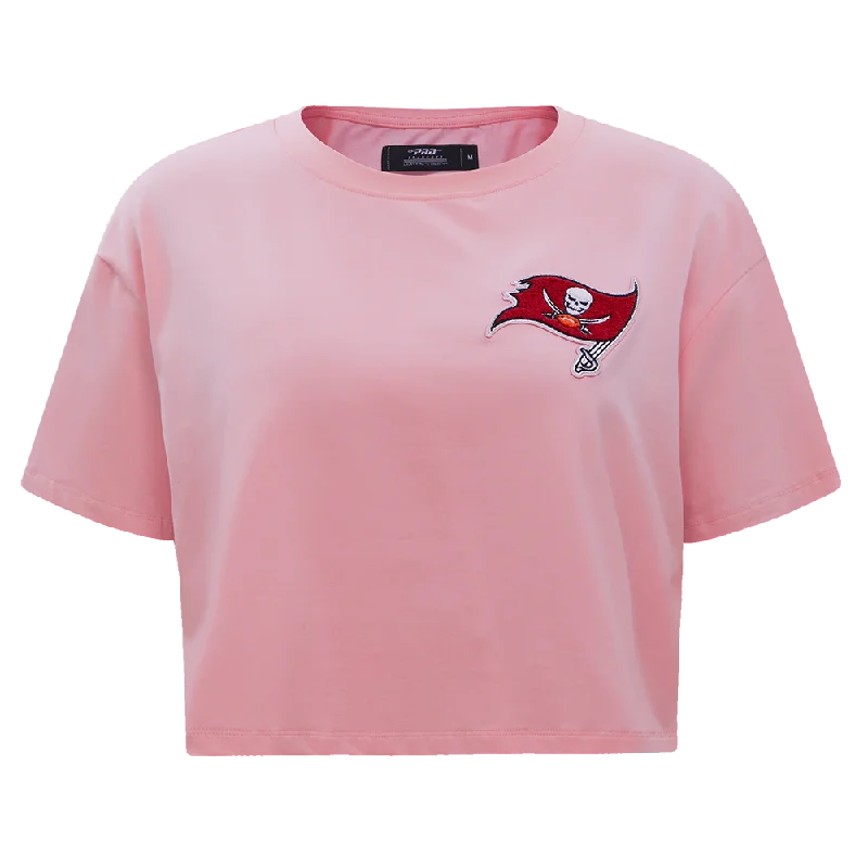 NFL TAMPA BAY BUCCANEERS CLASSIC WOMEN'S SJ BOXY TEE (PINK) Machine Wash Dry Clean Hand Wash NFL TAMPA BAY BUCCANEERS CLASSIC WOMEN'S SJ BOXY TEE (PINK) Machine Wash Dry Clean Hand Wash