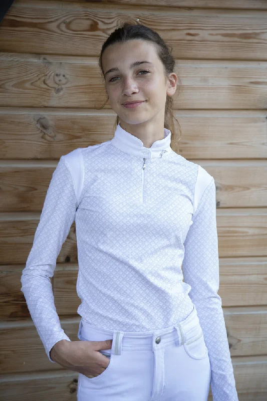 Girls' Seville Long Sleeve Show Shirt Relaxed Fit Short Tunic