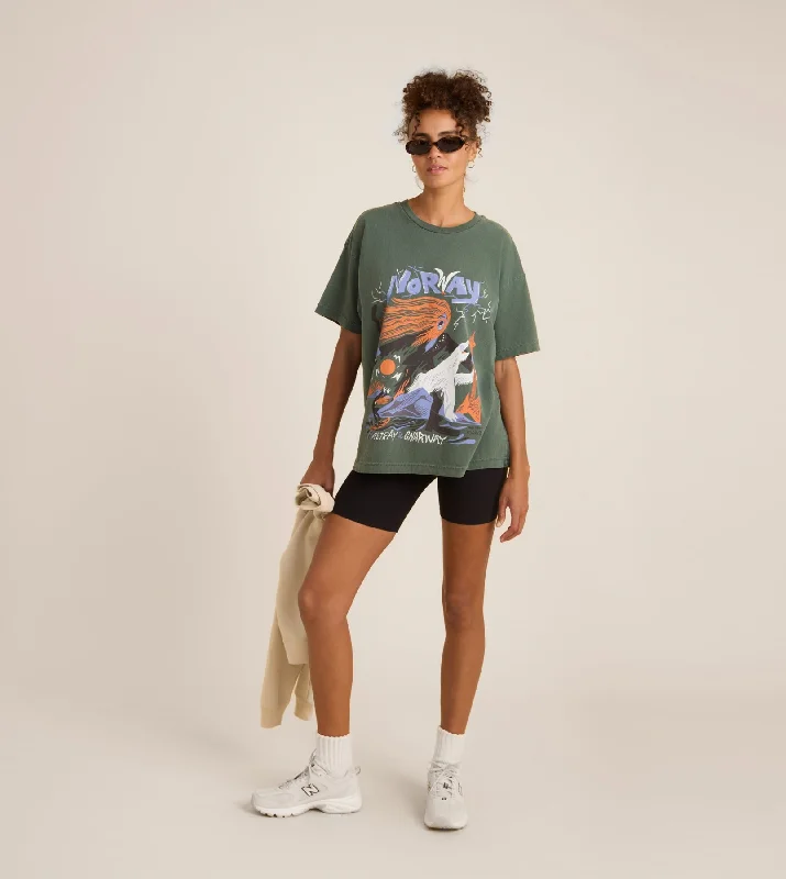 Gnarway Oversized Premium Tee Real Fur Shearling Chenille