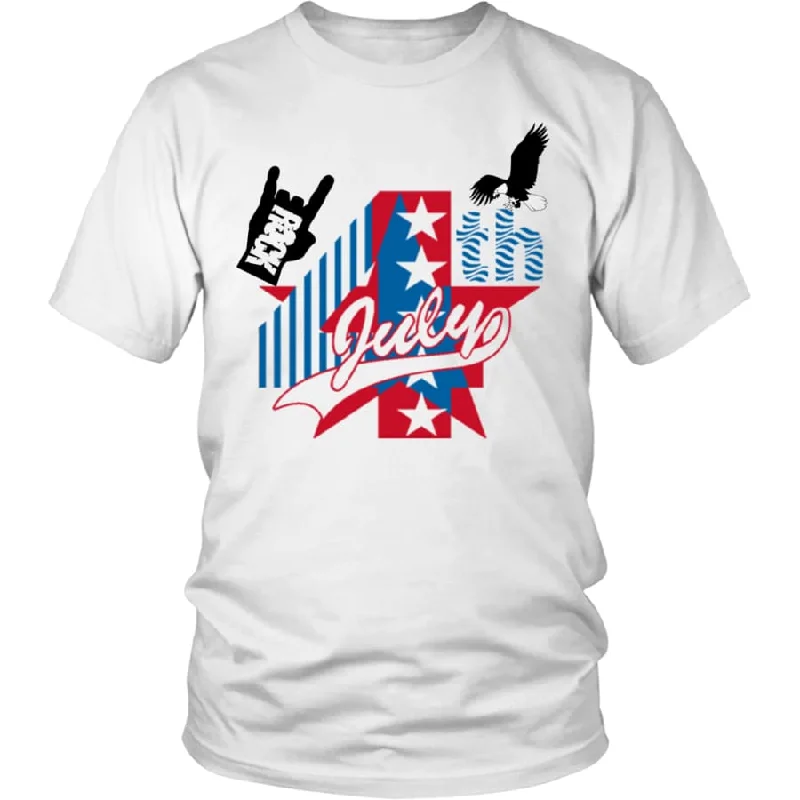 July 4th Rock Independent Day Shirt Mens Womens|US Flag T shirts (2 Colors) Stylish Split-Hem Short Shirt July 4th Rock Independent Day Shirt Mens Womens|US Flag T shirts (2 Colors) Stylish Split-Hem Short Shirt