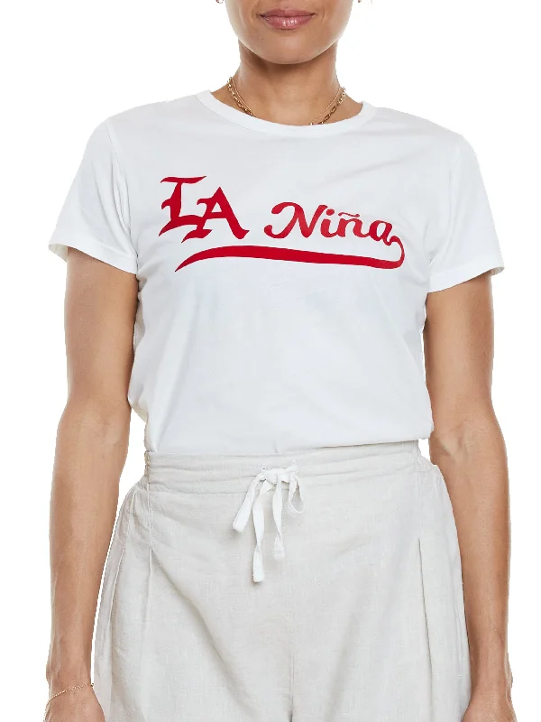 LA Niña Tee Front Pockets Side Pockets Patch Pockets