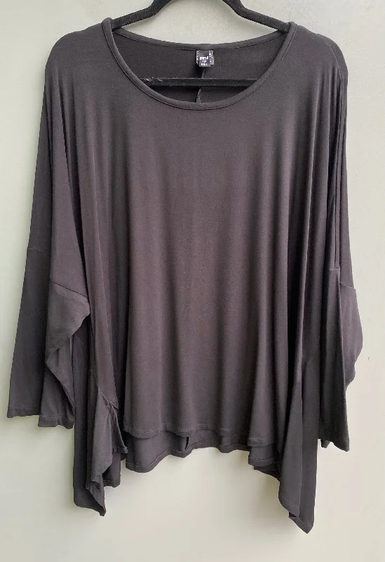 Long Sleeve Tea Shirt Trendy Short Sleeve Blouse