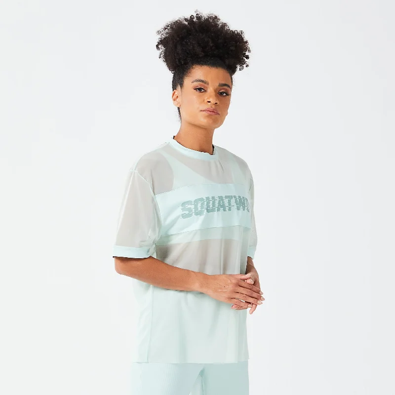 Mesh Glitch Tee - Surf Spray Thin T-Shirt Open Front Quick Dry