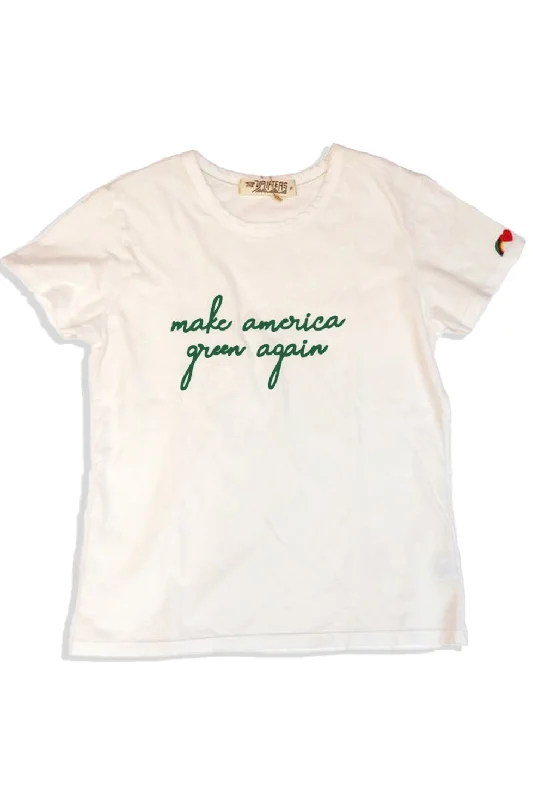 Make America Green Tee Jersey Fabric Tulle Fabric Batik Fabric
