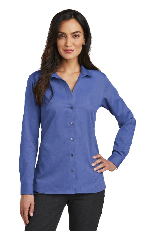 Red House Womens Nailhead Wrinkle Resistant Long Sleeve Button Down Shirt - Mediterranean Blue - Closeout Chic Embellished Short Sleeve Red House Womens Nailhead Wrinkle Resistant Long Sleeve Button Down Shirt - Mediterranean Blue - Closeout Chic Embellished Short Sleeve
