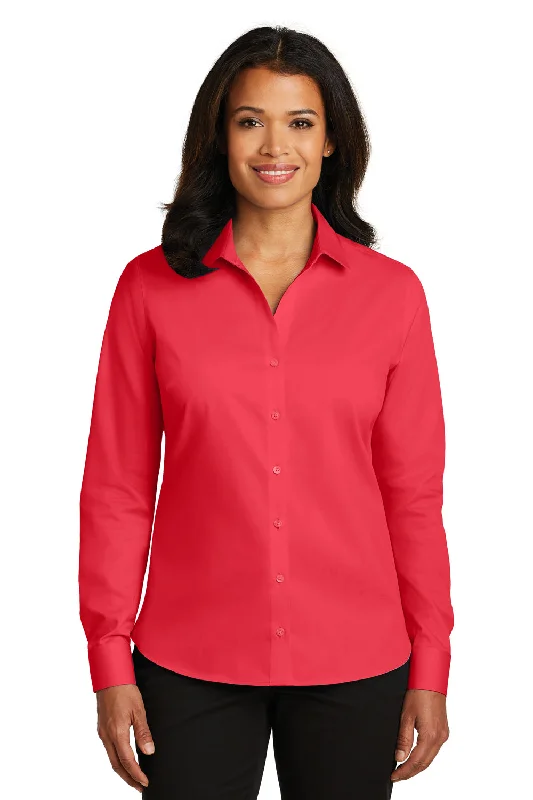 Red House Womens Wrinkle Resistant Long Sleeve Button Down Shirt - Dragonfruit Pink - Closeout Comfortable Graphic Short Sleeve Red House Womens Wrinkle Resistant Long Sleeve Button Down Shirt - Dragonfruit Pink - Closeout Comfortable Graphic Short Sleeve