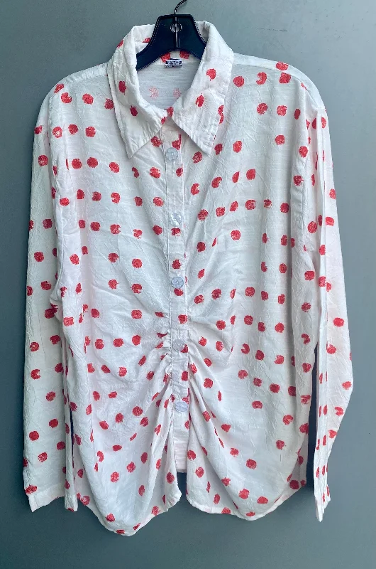 Ruched Front Shirt Comfortable Summer Short Shirt