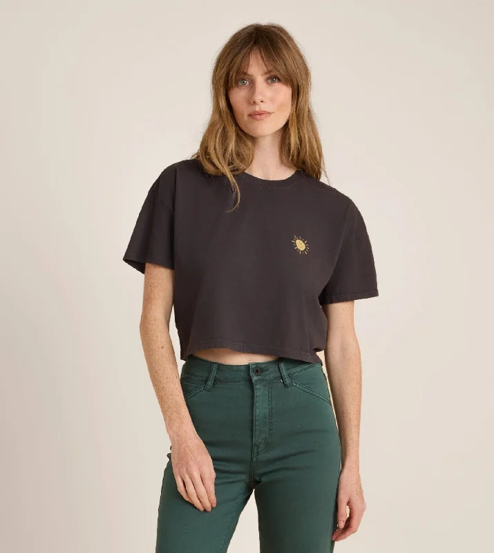 Seek Cropped Boxy Premium Tee Terry Blend Velvet Blend Canvas Blend