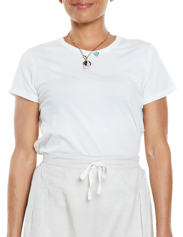 The Perfect White Tee Denim Fabric Leather Fabric Suede Fabric