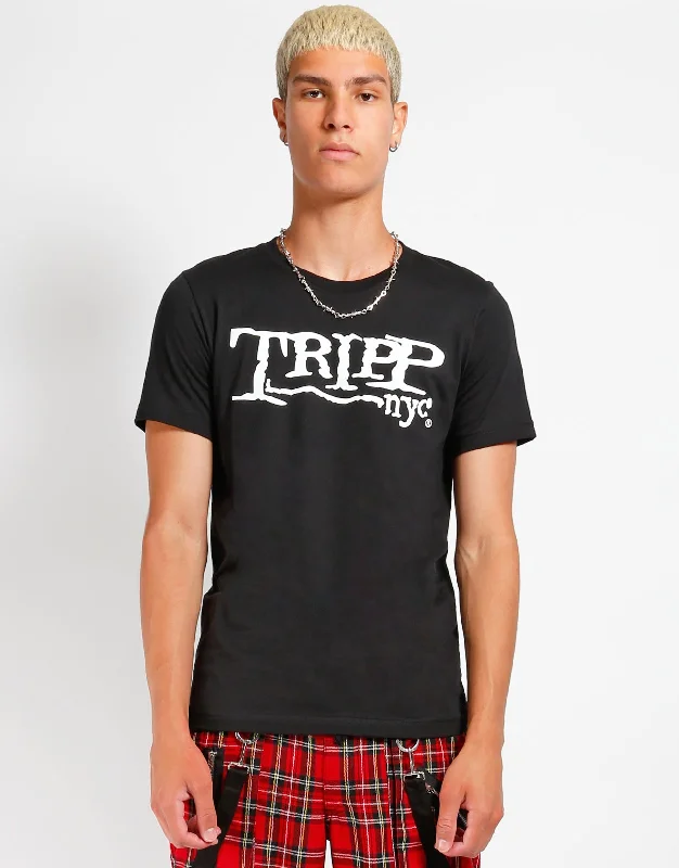 Tripp NYC Logo Tee Collared Crew Neck Turtle Neck