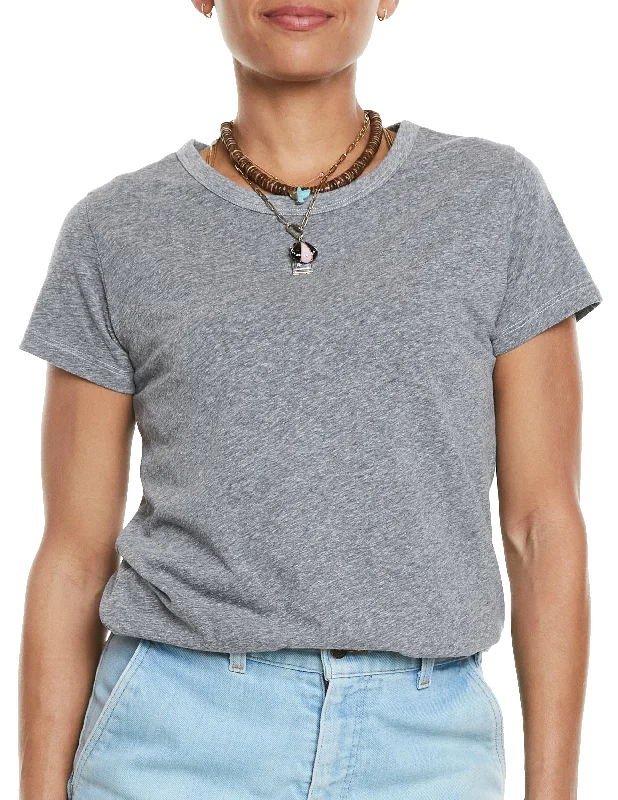 The Perfect Heather Grey Tee Wool Fabric Cashmere Fabric Tweed Fabric