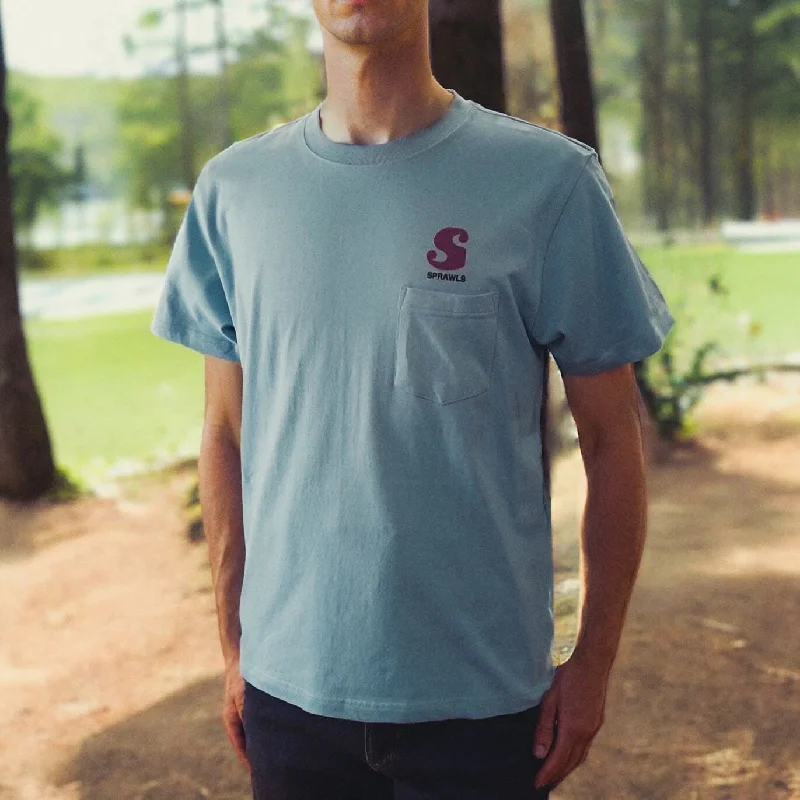Wave image logo Tee SSL-524 Print Jacquard Patchwork