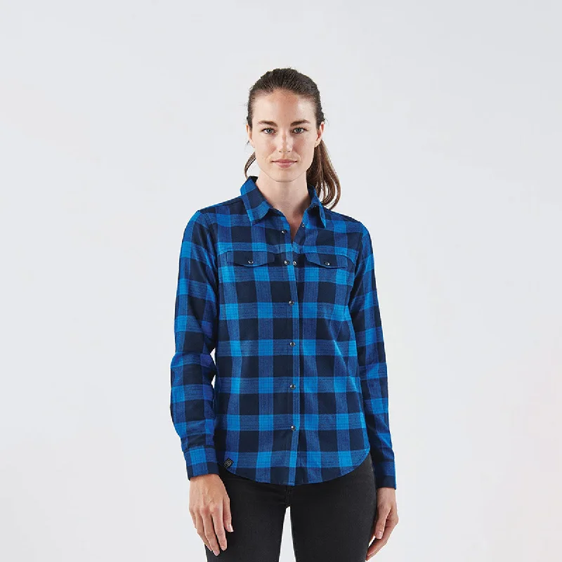 Women's Logan Snap Front Shirt - SFX-1W Elegant Draped Short Shirt