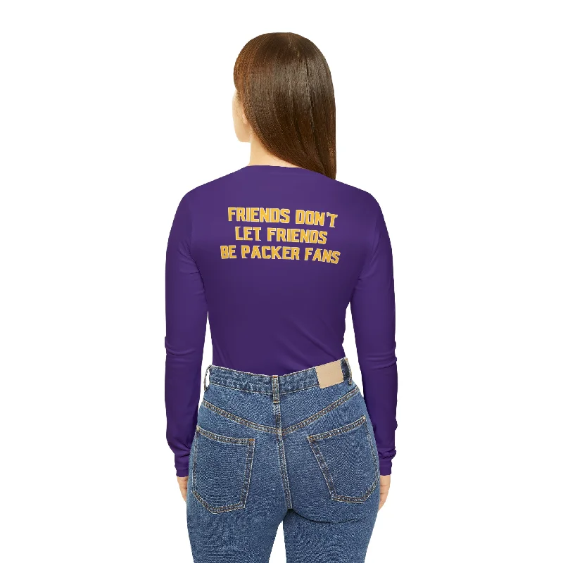 Women's Long Sleeve V-neck Shirt - Friends Don't Let Friends Elegant Lace Short Sleeve Women's Long Sleeve V-neck Shirt - Friends Don't Let Friends Elegant Lace Short Sleeve