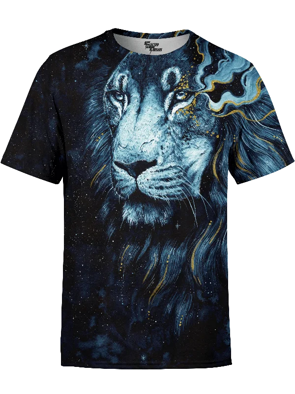 In The Darkness Lion Unisex Shirt Classic Denim Short Sleeve