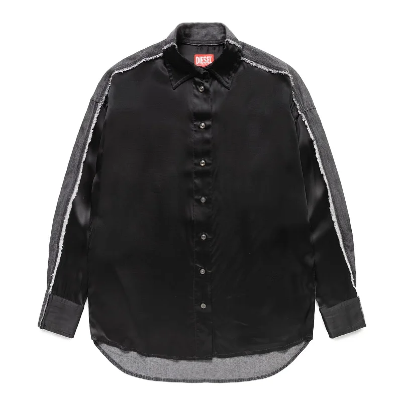 WOMEN'S S-DOU-DNM-FL SHIRT Fashionable Short Sleeve Shirt