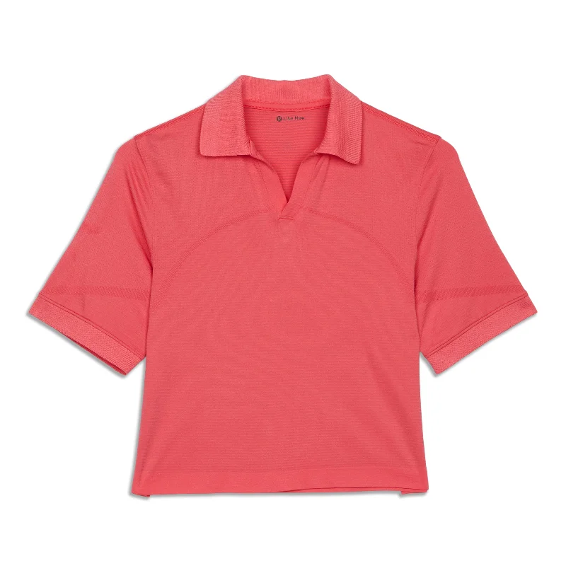 Swiftly Tech Relaxed-Fit Polo Shirt - Resale Soft Cotton Short Tee