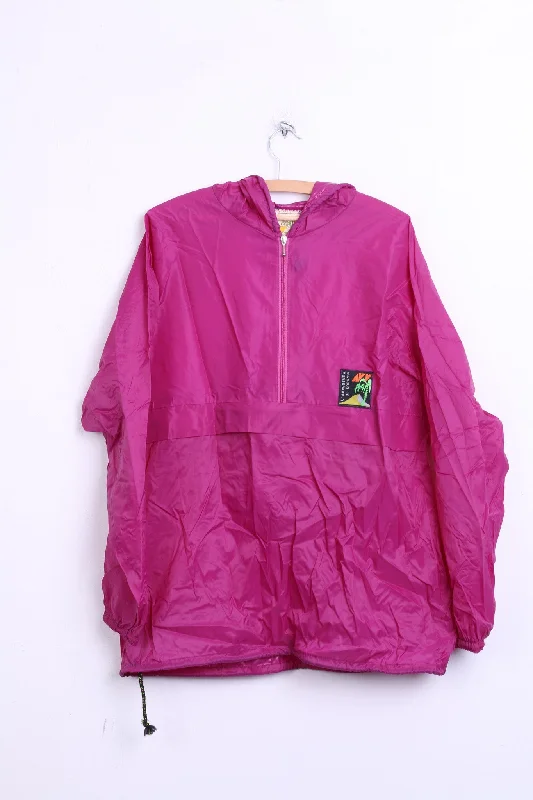AVV Avventura by Sorry Womens L Nylon Light Jacket Hood vintage Fuchsia Wool Jacket Cashmere Jacket Tweed Jacket AVV Avventura by Sorry Womens L Nylon Light Jacket Hood vintage Fuchsia Wool Jacket Cashmere Jacket Tweed Jacket