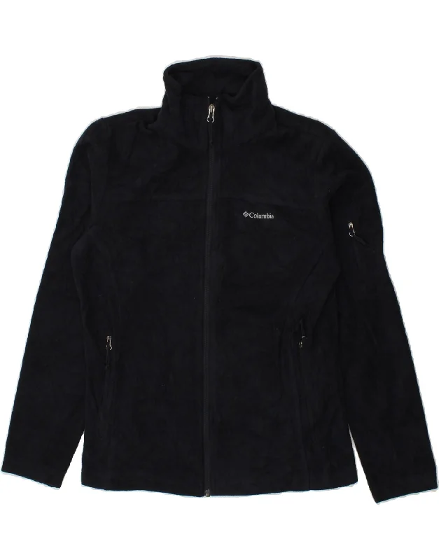 COLUMBIA Womens Fleece Jacket UK 14 Medium Navy Blue Polyester Bomber Jacket Anorak Windbreaker COLUMBIA Womens Fleece Jacket UK 14 Medium Navy Blue Polyester Bomber Jacket Anorak Windbreaker