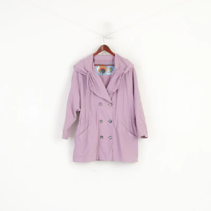 Vintage Women 38 M Jacket Violet Micro Faser Hooded Shoulder Pads Retro Top Print Jacket Jacquard Jacket Patchwork Jacket Vintage Women 38 M Jacket Violet Micro Faser Hooded Shoulder Pads Retro Top Print Jacket Jacquard Jacket Patchwork Jacket