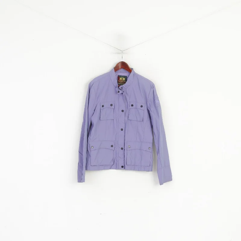 La Martina Saddlery Women XL (M) Jacket Purple Nylon Lightweight Polo Argentino Top Ribbed Jacket Pleated Jacket Ruffled Jacket La Martina Saddlery Women XL (M) Jacket Purple Nylon Lightweight Polo Argentino Top Ribbed Jacket Pleated Jacket Ruffled Jacket