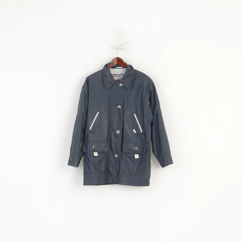 C&A New Fast Women 12 38 M Rain Jacket Navy Retro Style Full Zip Outdoor Top Satin Fabric Silk Fabric Chiffon Fabric C&A New Fast Women 12 38 M Rain Jacket Navy Retro Style Full Zip Outdoor Top Satin Fabric Silk Fabric Chiffon Fabric
