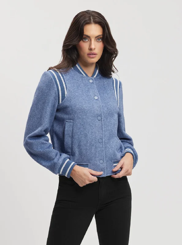 Eco Blue Gloria Logo Bomber Jacket Striped Jacket Polka Dot Jacket Floral Jacket