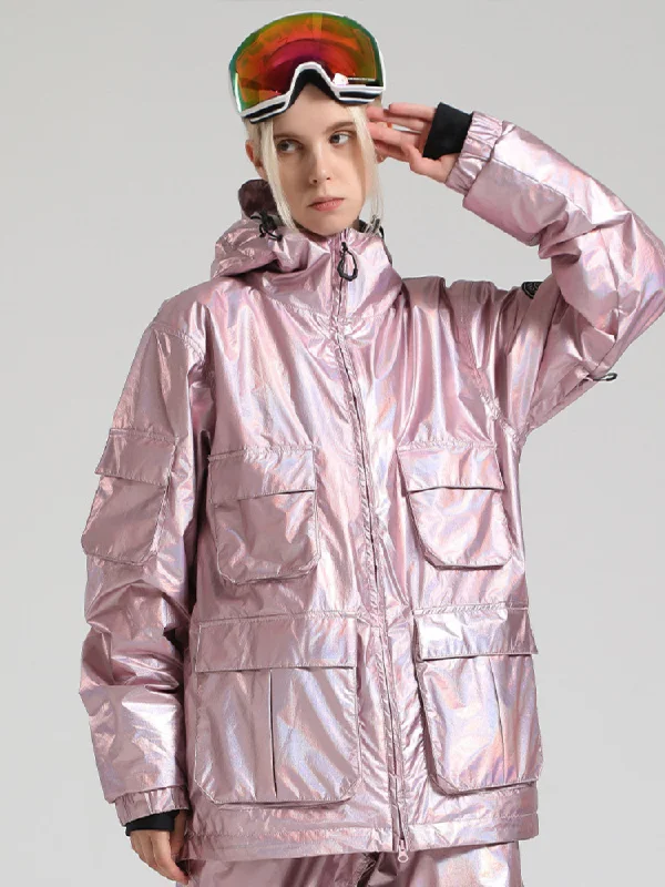 Gsou Snow Neon Holographic Snow Jacket - Women's Print Jacket Jacquard Jacket Patchwork Jacket Gsou Snow Neon Holographic Snow Jacket - Women's Print Jacket Jacquard Jacket Patchwork Jacket