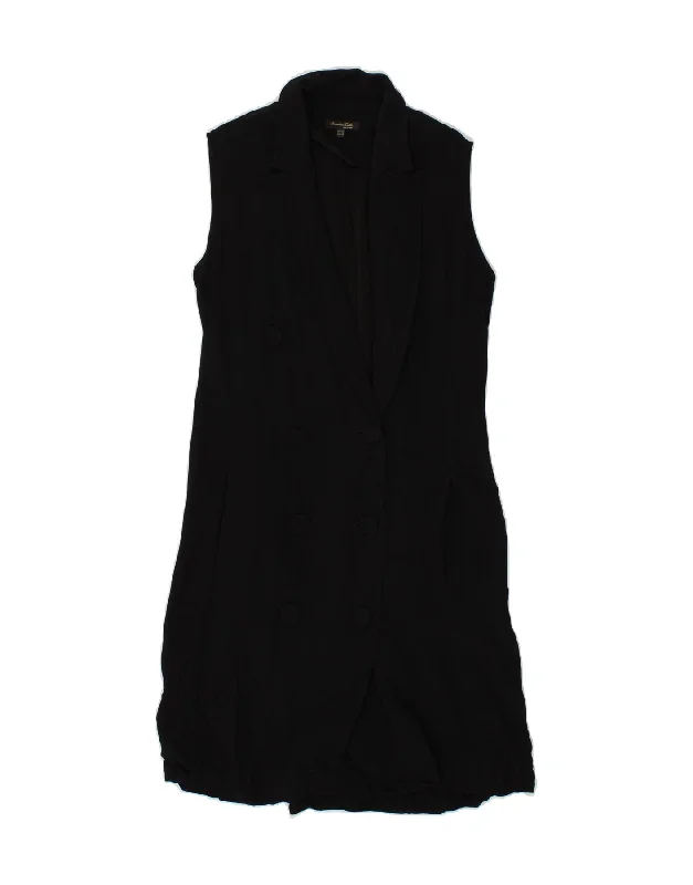 MASSIMO DUTTI Womens Sleeveless Blazer Jacket EU 38 Medium Black Striped Jacket Polka Dot Jacket Floral Jacket MASSIMO DUTTI Womens Sleeveless Blazer Jacket EU 38 Medium Black Striped Jacket Polka Dot Jacket Floral Jacket