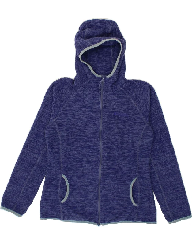 MOUNTAIN WAREHOUSE Womens Hooded Fleece Jacket UK 14 Medium Navy Blue Ribbed Jacket Pleated Jacket Ruffled Jacket MOUNTAIN WAREHOUSE Womens Hooded Fleece Jacket UK 14 Medium Navy Blue Ribbed Jacket Pleated Jacket Ruffled Jacket