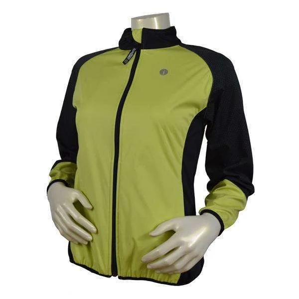 FINAL SALE: Mystic Reflective Softshell Women's Jacket in Honeydew/Black Cardigan Sweater Pullover FINAL SALE: Mystic Reflective Softshell Women's Jacket in Honeydew/Black Cardigan Sweater Pullover