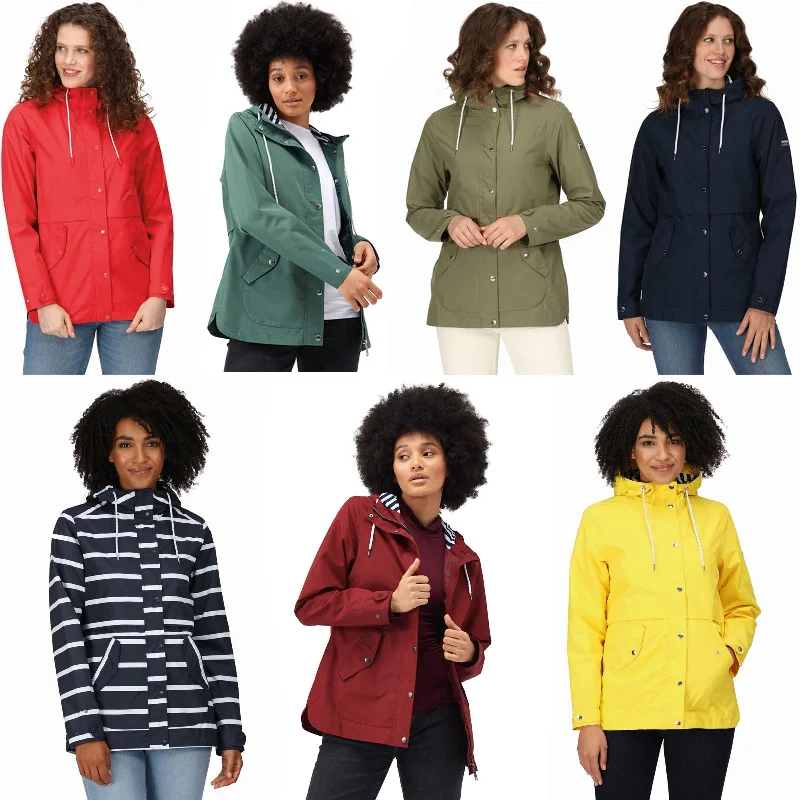 Regatta Womens Giovanna Fletcher Bayla Waterproof Rain Jacket Tiered Jacket Buttoned Jacket Zippered Jacket Regatta Womens Giovanna Fletcher Bayla Waterproof Rain Jacket Tiered Jacket Buttoned Jacket Zippered Jacket