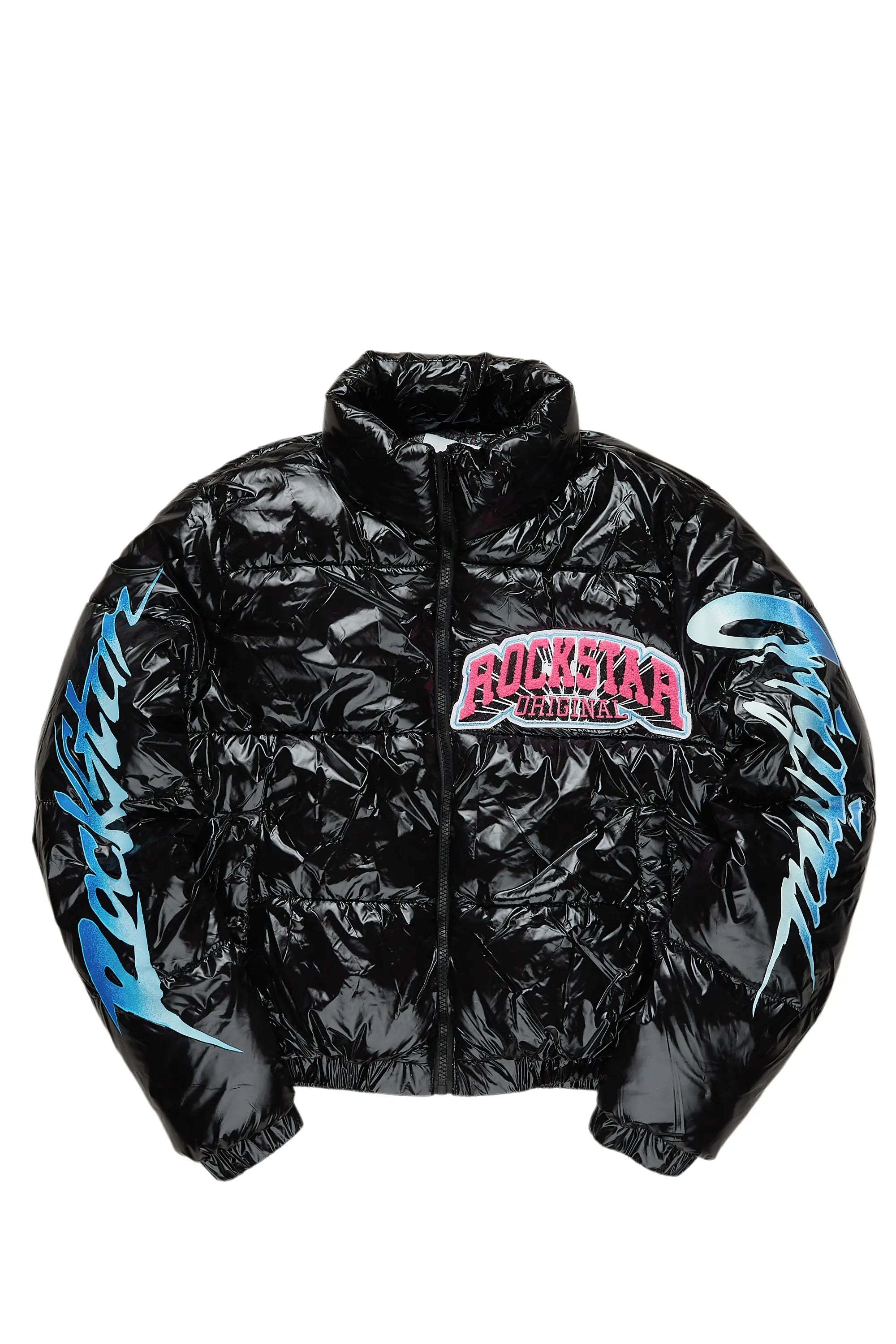 Nadezhka Black Puffer Jacket Cotton Jacket Linen Jacket Terry Jacket