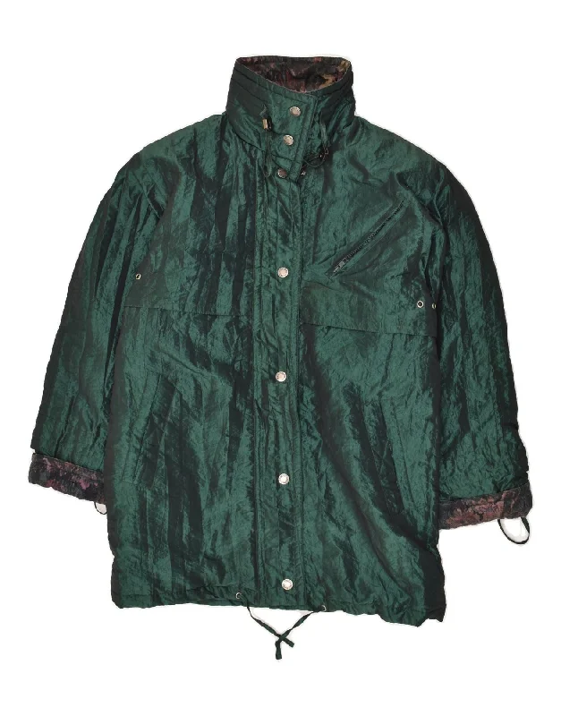 VINTAGE Womens Windbreaker Jacket UK 14 Medium Green Nylon Toggled Jacket Drawstring Jacket Belted Jacket VINTAGE Womens Windbreaker Jacket UK 14 Medium Green Nylon Toggled Jacket Drawstring Jacket Belted Jacket