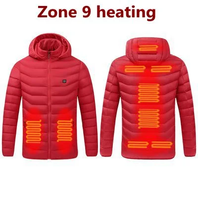 9 areas heated Red