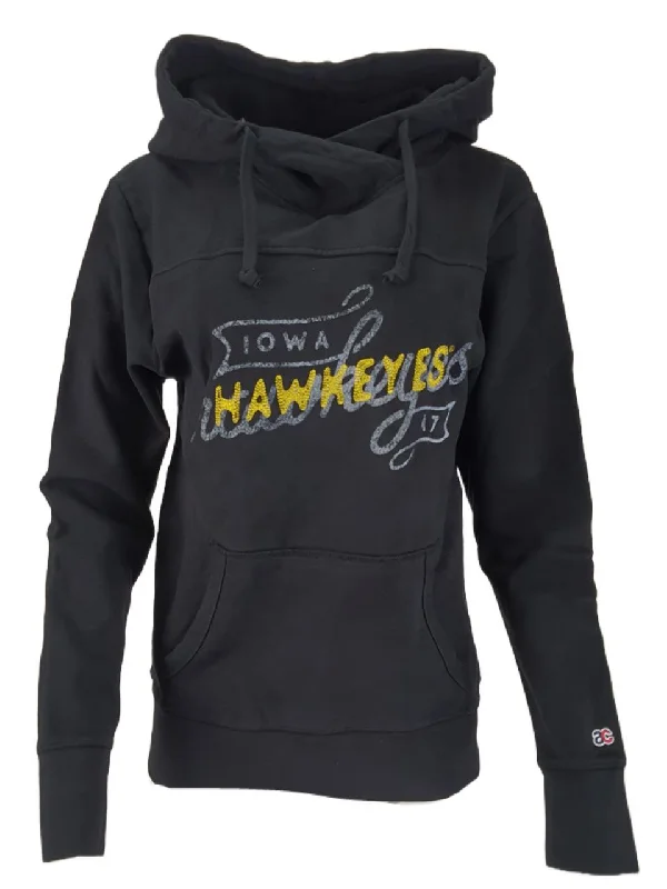 AMERICAN COLLEGIATE Women's Black Iowa Hoodie #HW018IO1A Medium NWT Oversized Hoodie Comfort Casual AMERICAN COLLEGIATE Women's Black Iowa Hoodie #HW018IO1A Medium NWT Oversized Hoodie Comfort Casual