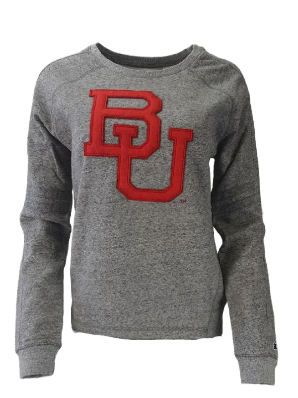 AMERICAN COLLEGIATE Women's Grey Boston Sweatshirt #W013BU1A NWT Hoodie with Hem Ribbing Snug Secure AMERICAN COLLEGIATE Women's Grey Boston Sweatshirt #W013BU1A NWT Hoodie with Hem Ribbing Snug Secure