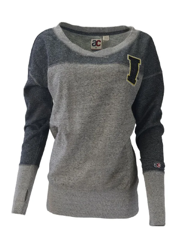 AMERICAN COLLEGIATE Women's Grey Hawkeyes Sweatshirt #W011IO2A NWT Hoodie with Thumb Holes Functional Cozy AMERICAN COLLEGIATE Women's Grey Hawkeyes Sweatshirt #W011IO2A NWT Hoodie with Thumb Holes Functional Cozy