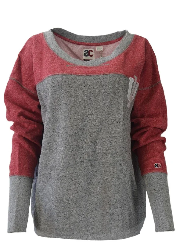 AMERICAN COLLEGIATE Women's Grey Indiana Sweatshirt #W011IN2A NWT Hoodie with Side Slits Relaxed Casual AMERICAN COLLEGIATE Women's Grey Indiana Sweatshirt #W011IN2A NWT Hoodie with Side Slits Relaxed Casual