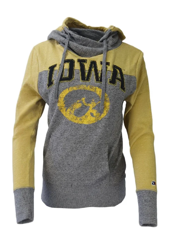 AMERICAN COLLEGIATE Women's Grey Iowa Hoodie #W018IO1A XS NWT Hooded Sweatshirt Casual Wear Street Style AMERICAN COLLEGIATE Women's Grey Iowa Hoodie #W018IO1A XS NWT Hooded Sweatshirt Casual Wear Street Style