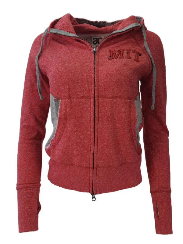 AMERICAN COLLEGIATE Women's Red MIT Hoodie #W016MIT1A NWT Hoodie with Reflective Safety Nightwear